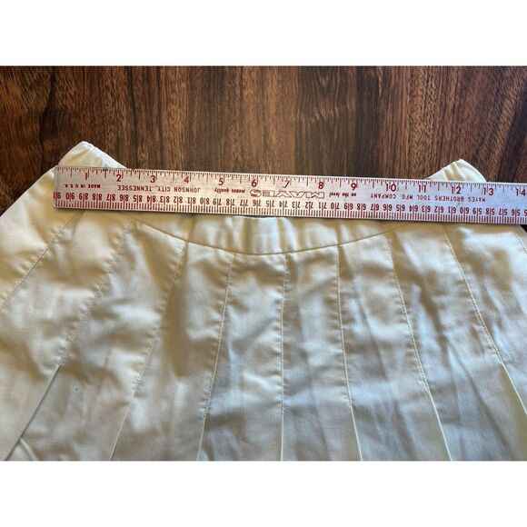 Vtg Boast U Of Michigan Womens Sz 10 Yellow Tennis Skirt Pleated Preppy - Picture 5 of 11
